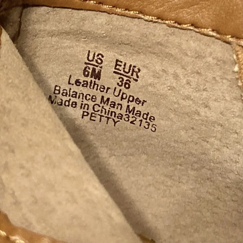 SAM EDELMAN Suede Petty Tan Booties Block Heel Womens Size 6M